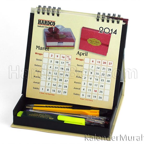 kalender meja box 21