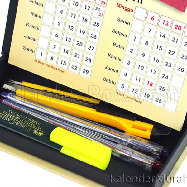 kalender meja box 3